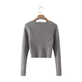 Women Sweater Knitwear Sexy Short Sweater