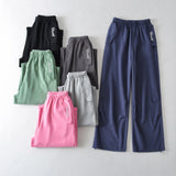 Women Sweatpants Straight Loose Tappered Casual Sweatpants Wide Leg Pants