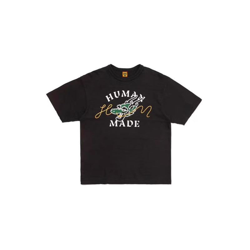 Men T-shirts Human Dinosaur Pattern Short Sleeve T-Shirt Loose