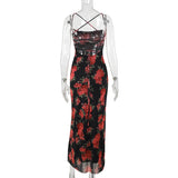 Women Dresses Summer Sexy Slim Fit Long Dress Backless Sling Dress