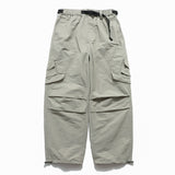 Men Sweatpants Workwear Casual Pants Men's Pleated Loose Outdoor Sports Drawstring Trousers