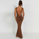Women Dresses Summer Sexy Backless Spaghetti Straps Dress
