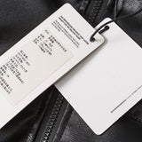 Unisex Winter Cotton Coat Letter Printed Stand-up Collar Cotton-Padded Clothes PU Leather Cotton-Padded Jacket