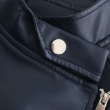 Red Leather Jacket Pu Lapel Women's Slim-Fit Leather Coat Short Jacket
