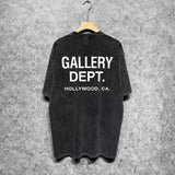 Gallery Dept T Shirts Tee Shirt Washed and Worn Short Sleeve T-shirt Blouse