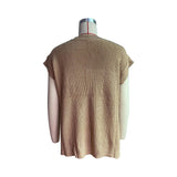 Women Knitted Sweater Autumn Solid Color Twist Knitted Vest