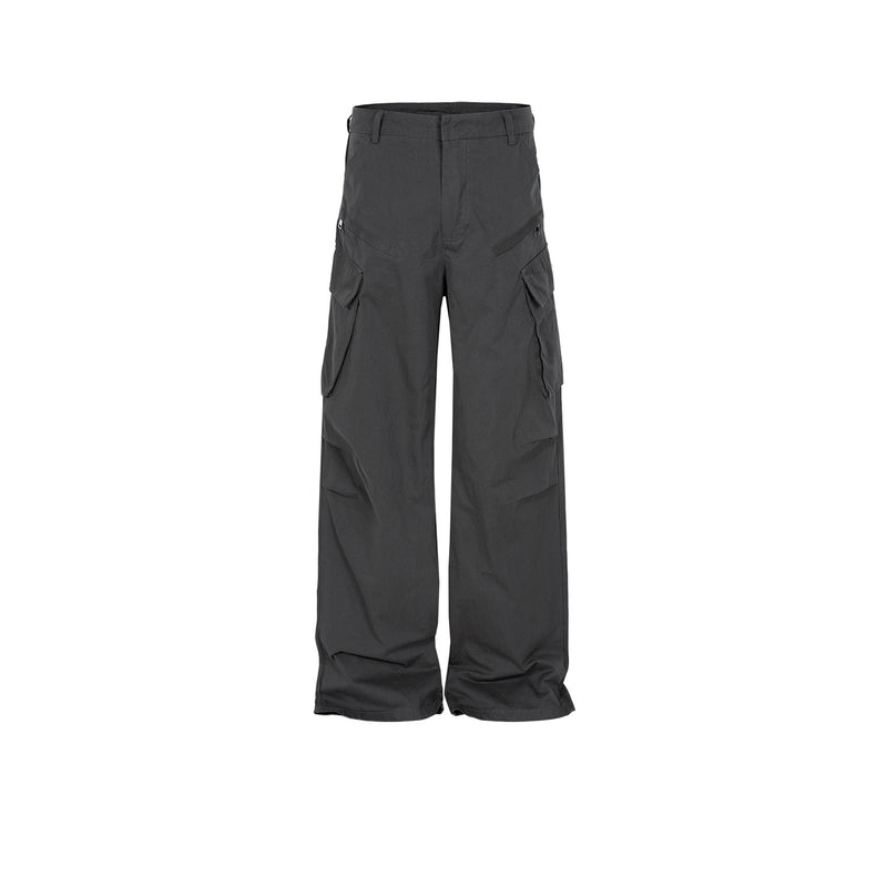 MIJKO Men's Vintage Pants MIJKO Men's Trousers Straight High Street Casual Pants