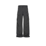 MIJKO Men's Vintage Pants MIJKO Men's Trousers Straight High Street Casual Pants