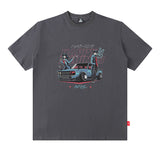 Men T Shirt Summer Vintage Vintage Print Short Sleeves T-shirt