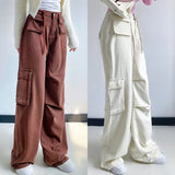 Women Sweatpants Vintage Harem Pants Casual Jeans Loose Straight Wide Leg Pants