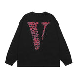 Vlone Sweatshirts Autumn/Winter Letter Crew Neck Pullover