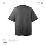 American vintage street T-shirt pure cotton retro men's and women's summer loose