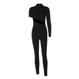 Women Jumpsuit Autumn Sexy One Shoulder Long Sleeve Jumpsuit