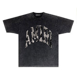 Amiri T-Shirt Distressed Retro Short Sleeve T-shirt