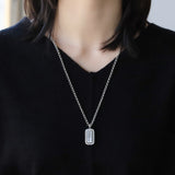 Chrome Hearts Necklace Rotatable Square Pendant Vintage Sword Cross Necklace