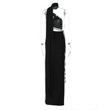 Women Dresses Autumn Sexy Backless Hollow-out Tube Top Split Dress