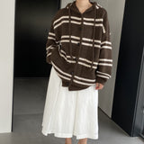 Women Cardigan Sweater Knitted Sweater Autumn and Winter Hooded Cardigan Coat N2350