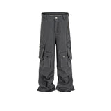 MIJKO Men's Vintage Pants MIJKO Men's Women's Vintage Washed Trousers Casual Pants