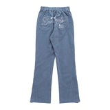 Women Sweatpants Casual Straight-Leg Casual Pants Letter Embroidery Side Zipper Men's and Women's Trousers