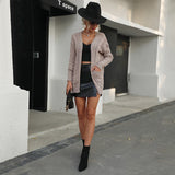 Women Knitted Sweater Fall Winter Coat