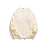Unisex Sweater Winter Loose Checkered Sweater