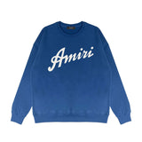 Amiri Long Sleeved Shirt Fashion Brand Crew Sweatshirts round Neck Sweater