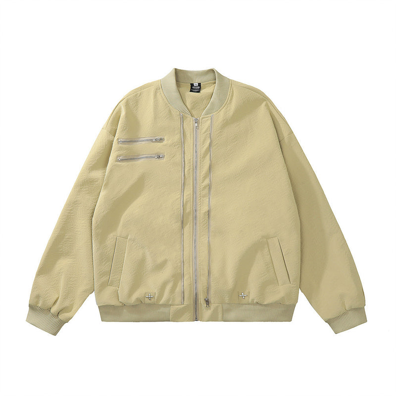 Men Jacket Coat Baseball Uniform Men's Autumn and Winter Bomber Jacket Splicing Coat