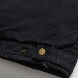 Unisex Winter Cotton Coat Lapel Cotton-Padded Coat Vintage Loose and Warm Cotton Jacket
