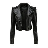 Red Leather Jacket Detachable Spring and Autumn Coat Women's Casual Jacket