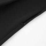 Women Dress Black V-neck Dress