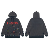 Gallery Dept Hoodie Hand Painted Ink Washed Hooded Sweater