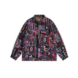 Unisex Jacket Vintage Loose Lapels Jacket Overalls
