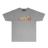 Amiri T Shirts Fashion Brand T Shirt Short Sleeve T-shirt Blouse