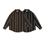 Unisex Jacket Autumn Striped Minimalist Shirt