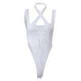 Women Jumpsuit Summer Sexy Cutout Sling Top