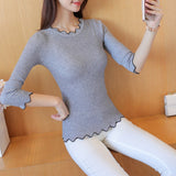 Women Knitwear Autumn and Winter round Neck Sweater