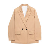 Women Suits Autumn Suit Double Breasted Casual Ol Career Women's Suit Jackets