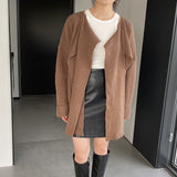 Women Cardigan Sweater Sweater Cardigan Coat Long Sleeve Loose Sweater 8t7351