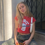 Women T-shirt Summer round Neck Pullover Short Sleeve Printed Casual Top T-shirt