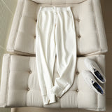 Women Sweatpants Spring and Autumn Zipper Casual Sweatpants