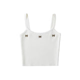 Women Tops Summer Butterfly Knitted Camisole