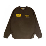 Gallery Dept Long Sleeved Shirt Fashion Brand Long Sleeve Long-Sleeved T-shirt Blouse