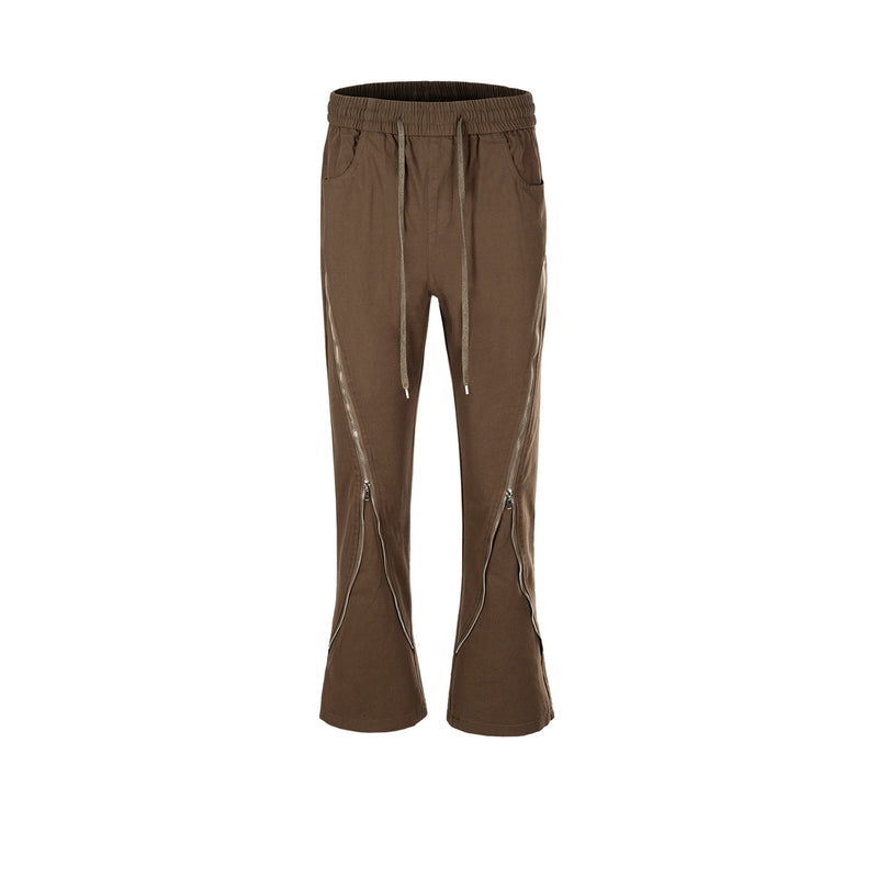 MIJKO Men's Vintage Pants MIJKO Men's Women's Hip Hop High Street Wide Feet Straight Casual Pants