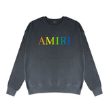 Amiri Long Sleeved Shirt Fashion Brand Crew Sweatshirts round Neck Sweater