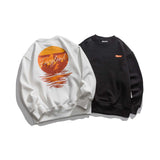 Unisex Hoodie Autumn Sunset Snow Mountain Sweater