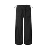 Men Sweatpants Exercise Casual Pants Men's Loose Solid Color Wide-Leg Straight Pants