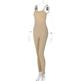 Women Jumpsuit Summer Sexy Backless Slim Fit Suspender Jumpsuit