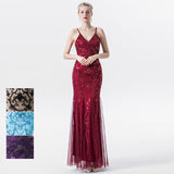 Flappers 1920S Dress Sequined Suspender Dress Sexy Backless Dress