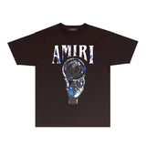 Amiri T-Shirt Personality Creative Printing Short Sleeve T-shirt Blouse