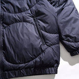 Unisex Winter Cotton Coat Stand Collar down Vintage Printed down Jacket